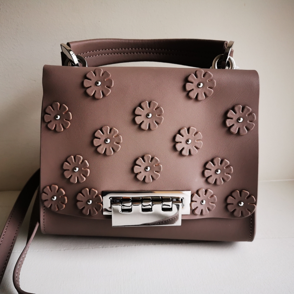 Zac Posen floral applique crossbody